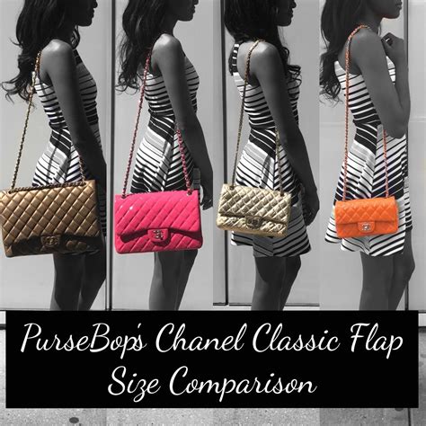 chanel flap bag sizes|chanel small vs medium flap.